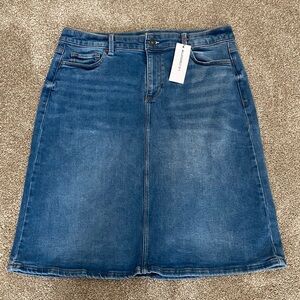 Liz Claiborne Classic Blue A-Line Denim Skirt